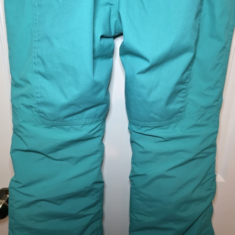 Lands End Kids Squall Waterproof Insulated Iron Knee Snow Pants Sz 14 Green - Picture 9 of 12